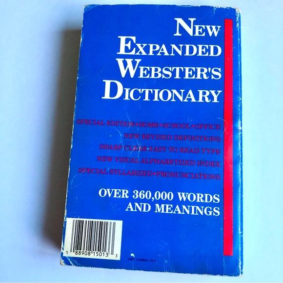 3/$15 Vintage NEW EXPANDED WEBSTER'S DICTIONARY SPECIAL EDITION 1989 - Picture 2 of 15